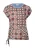 comma casual identity Shirt  beige / opaal / donkeroranje / zwart