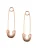 Hey Happiness Oorbellen ‘Safety Pin’  rose-goud