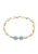 faina Armband  turquoise / rose-goud