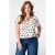 MS Mode top met stippen Plus Size – ecru