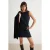 TRENDYOLMİLLA Dames Donkerblauw Gestreept Kort / Mini Mouwloos Bodycon Jurken