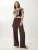 Happiness İstanbul Broek  chocoladebruin / wit