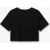 Viscose T-shirt ZWART