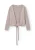 rethinkit studios Gebreid vest ‘Keep Me’  donkerbeige