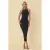 Halternekk Bodycon Midi-jurk