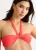 Oranje Twist Front Halter Hals Bikini Top