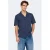 ONLY & SONS relaxed casual seersucker overhemd donkerblauw