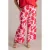 Yest Curve regular waist gebloemde casual broek rood