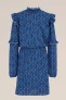 WE Fashion – Meisjes jurk met dessin – Regular fit – Donkerblauw –