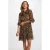 Morgan mini jurk met zebraprint – bruin