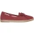 Skechers Platte jute sandalen voor dames (Donkere Roos)