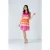 Multicoloured Empire Line Dress