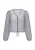QS Blouse  lichtblauw / mosterd / offwhite