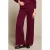 LOLALIZA straight leg broek – donkerrood