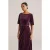 We Fashion Dress Mid Length Aubergine