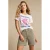 Red Button wide leg regular waist short – licht kaki