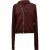 Rick Owens asymmetrische sweater met ritssluiting in bordeauxrood katoen