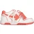 Off-White Out Of Office Coral Red Calf Leather Sneakers