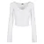 Urban Classics Dames/Dames Ribbed Cropped Vest (Wit)