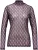 J’amu Top  Dila Mesh Aop Bordeaux Rood dames