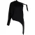 Diane Von Furstenberg asymmetrische top van zwart polyester