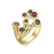 Luxenter ring met zwarte lak 18k goud afwerking – Yter