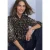 Blouse met lange mouwen van chiffon met strikdetail