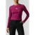 Calvin Klein Ls Monologo Baby Tee Berry Glaze