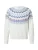 GAP Trui ‘FAIR ISLE YOKE’  opaal / royal blue/koningsblauw / rosé / wit