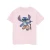 Disney Meisjes Lilo & Stitch Bermuda Shorts Katoen T-Shirt (Baby Roze)