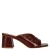 Manfield lakleren muiltjes bordeaux