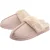 Dames Muiltjes met Neppelz Trim Bruin Roze Tan Warm UK 3-8