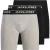 Jack & Jones Heren boxershorts lange pijp jachenry boxer briefs 3-pack grijs/zwart