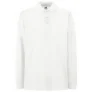 Fruit Of The Loom Heren Premium Poloshirt Met Lange Mouwen (Wit)