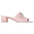Tod’s Double T Gesp Slide Sandalen in Roze Suède