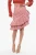 Gerimpelde geruite rok in rood
