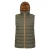 Mountain Warehouse Heren Seizoenen Gewatteerd Gilet met Capuchon (Donkere Khaki)