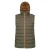 Mountain Warehouse Heren Seizoenen Gewatteerd Gilet met Capuchon (Donkere Khaki)
