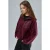 Ritskraag Pluche Gebreide Sweatshirt met Zak