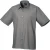 Premier Heren Korte Mouw Formele Poplin Gewoon Werk Shirt (Donkergrijs)