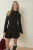 Hoge Hals Flare Mini Jurk