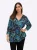 SHEEGO Tuniek  cyaan blauw / donkerblauw / lila / offwhite