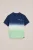 WE Fashion – Jongens T-shirt met tie-dye – Regular fit – Donkerblauw – Katoen –