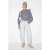 TRENDYOLMİLLA Dames Donkerblauw Geruit Lang Relaxed fit Overhemden