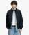 Campus Gewatteerde Harrington Jas Blauw