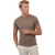 T-shirt Cavallaro Napoli Baroni Tee bruin met opdruk regular fit
