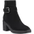 Hush Puppies Fearne Dames Zwarte Suède Enkellaarzen Met Hak