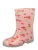 BECK Regenlaarzen ‘Kirschen’  groen / rosa / rood