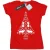 Disney Dames/Dames Frozen Kerstboom Katoenen T-Shirt (Rood)