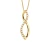 INFINITY Ketting Diamonds 0.080 Cts Yellow Gold